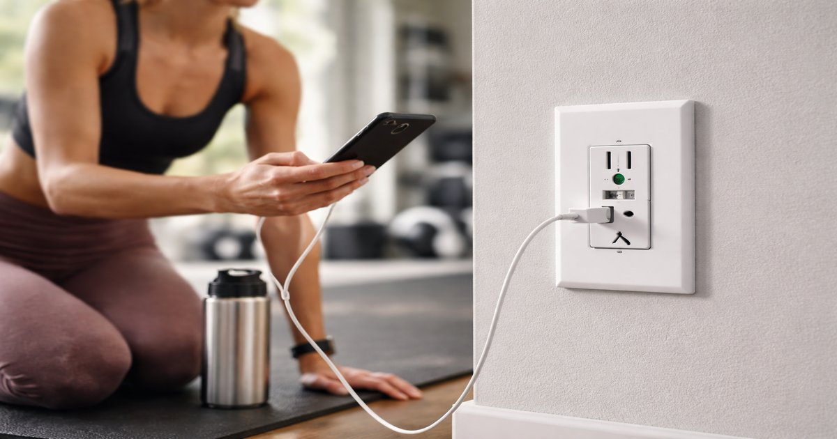 leviton outlet in use