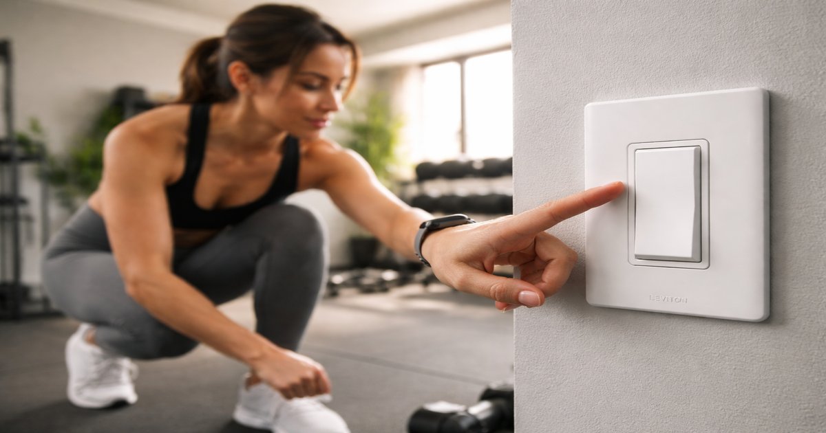 leviton switch in use