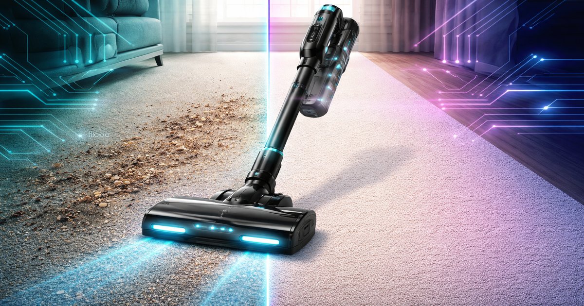 shark cordless vacuum in use