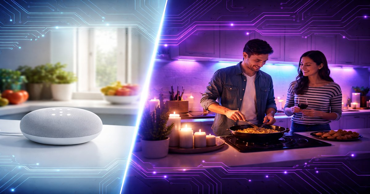 google home in use