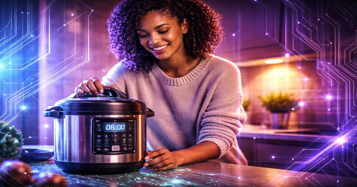 instant pot in use